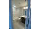 Clean, modern bathroom with tub and shower combination, new vanity, and updated lighting at 9212 Leaning Post Rd # 448, Wake Forest, NC 27587