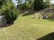 Green backyard featuring a well-maintained lawn and utility access points at 140 Token House Rd, Durham, NC 27703