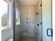 Elegant bathroom boasts a glass shower and a serene atmosphere at 280 Forest Bridge Rd, Franklinton, NC 27525