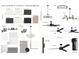 Mood board showing the lighting selection for the home at 280 Forest Bridge Rd, Franklinton, NC 27525