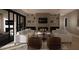 Cozy living room featuring a modern fireplace, comfortable seating, and stylish decor elements at 280 Forest Bridge Rd, Franklinton, NC 27525