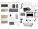 Detailed material selection for a new house build, showcasing color schemes for the interior and exterior at 280 Forest Bridge Rd, Franklinton, NC 27525