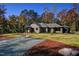 Inviting brick home set on a spacious lot with a newly installed lawn and mature trees at 1414 Whippoorwill Ln, Chapel Hill, NC 27517