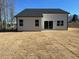 Exterior of home showcasing sliding glass doors and level backyard at 326 Little Creek Dr, Lillington, NC 27546