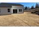 View of the newly laid sod in the backyard of this new construction home at 326 Little Creek Dr, Lillington, NC 27546