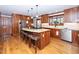Island kitchen with stainless steel appliances at 7925 S Highway 55, Willow Springs, NC 27592