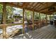 Pergola view of the house and backyard at 7925 S Highway 55, Willow Springs, NC 27592