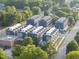 Aerial view of townhome community surrounded by trees at 10 Seawell Ave # 102, Raleigh, NC 27601
