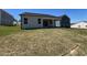 Expansive backyard features a covered patio and ample space for recreation at 96 Little Creek Dr, Lillington, NC 27546