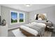 Cozy bedroom with a comfy bed, nightstands, and a large window at 34 Macy Cir, Wendell, NC 27591