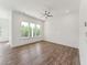 Bright and airy bedroom featuring large windows and modern flooring at 624 Gainer Dr # 17, Raleigh, NC 27610