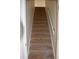 Carpeted staircase leading to upper level at 3101 Jekyll Cir, Raleigh, NC 27615