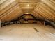 Unfinished attic space with exposed rafters and HVAC ductwork at 100 Mossy Falls Way, Wendell, NC 27591