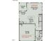 First floor plan featuring a covered patio, kitchen, Gathering room, and garage at 216 Bruce Dr, Dunn, NC 28334