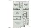 Second floor plan featuring a loft, laundry, bedrooms, walk-in closet and bathrooms at 216 Bruce Dr, Dunn, NC 28334
