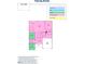 The floor plan shows the different types of flooring in the house at 490 Barbour Farm Ln, Four Oaks, NC 27524