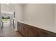 Butlers pantry with dark cabinets, light countertops and modern electrical outlets at 1224 Cricket St, Elon, NC 27244