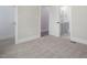 Bedroom with connecting door to the bathroom at 70 Water Willow Ln, Zebulon, NC 27597