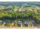 An aerial shot showcasing the community's layout, emphasizing the harmonious blend of homes and natural wooded areas at 27 Asti Ct, Clayton, NC 27527