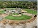 Aerial view of well-maintained baseball field and parking at 1425 Patchings Ln, Knightdale, NC 27545