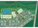 Community map showing lot locations, amenity center, playground, and trail connections to Knightdale Community Park at 1425 Patchings Ln, Knightdale, NC 27545