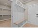Mudroom area with cubbies and storage space by the entryway at 418 S Cross St, Youngsville, NC 27596
