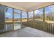 Spacious screened in porch offers great views of nature at 611 Highview Dr, Benson, NC 27504