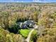 Sprawling estate nestled amidst lush trees with a pristine pool, showcasing privacy and elegance at 110 Bywater Way, Chapel Hill, NC 27516