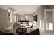 Entertainment room with a pool table, seating area, and a large screen television at 1306 Lennox Pl, Raleigh, NC 27612