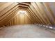 Large unfinished attic space that is perfect for storage or a future build out at 1226 Red Cedar Ct, Youngsville, NC 27596