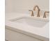 Close up on the bathroom sink and bronze faucet, featuring a white countertop at 1226 Red Cedar Ct, Youngsville, NC 27596
