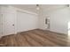 A modern bedroom with hardwood floors at 1226 Red Cedar Ct, Youngsville, NC 27596