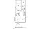 Floor plan featuring the layout of the first floor including the kitchen, living room, and dining area at 937 Alma Railway Dr # 555, Wake Forest, NC 27587