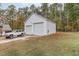 A detached two-car garage complements the property, offering ample space for vehicles and storage at 143 Rawhide Dr, Louisburg, NC 27549