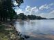 Scenic lake view featuring a dock and boats along a rocky shoreline, showcasing waterfront access and peaceful water views at 143 Rawhide Dr, Louisburg, NC 27549