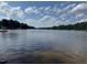 Beautiful lake view under a clear, blue, partly cloudy sky showcasing its vastness and a distant shoreline at 143 Rawhide Dr, Louisburg, NC 27549