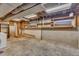 Unfinished basement area offering versatile storage space at 2600 Wade Ave, Raleigh, NC 27607
