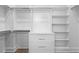 Custom closet with ample shelving and drawer space, offering organized storage solutions at 196 Mountaintop Cir, Pittsboro, NC 27312