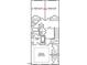 Detailed second floor plan showcasing primary bedroom, bathrooms, laundry, and secondary bedrooms layout at 255 Chesapeake Commons St # 90, Garner, NC 27529