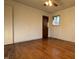Bedroom featuring hardwood floors and ceiling fan at 720 Darby St, Raleigh, NC 27610