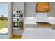 Kitchen featuring stainless steel appliances, gas range, gray cabinets, and stone countertops at 20 Water Willow Ln, Zebulon, NC 27597
