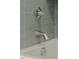 Modern bathroom fixtures with sleek chrome finish against a stylish gray tiled wall at 2401 Terri Creek N Dr # 08, Fuquay Varina, NC 27526
