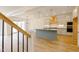 Well-appointed kitchen featuring an island, modern appliances, and ample natural light at 2401 Terri Creek N Dr # 08, Fuquay Varina, NC 27526