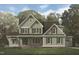 Charming two-story home with a covered porch and a combination of lap siding and cedar shake at 5100 Grist Stone Way, Youngsville, NC 27596