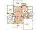 Detailed floor plan of the first floor, with a large kitchen and Gathering room at 5100 Grist Stone Way, Youngsville, NC 27596