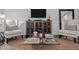 Tastefully decorated living room area featuring stylish furniture and an entertainment center at 181 Colonial Ridge Dr, Pittsboro, NC 27312