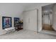 Murphy bed unit with shelving in guest room, along with easy access to the hallway at 181 Colonial Ridge Dr, Pittsboro, NC 27312