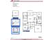 Detailed floor plan showcasing the layout with bedrooms, bathrooms, kitchen, and covered patio at 60 Falls Of The Cape Dr, Lillington, NC 27546