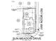 This property plot shows the location of the home and property lines on Sun Meadow Drive at 657 Sun Meadow Dr, Wake Forest, NC 27587