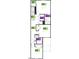 Detailed floorplan of the second floor showing bedrooms, bathrooms, and laundry layout at 1103 Mountain Crown St, Durham, NC 27703